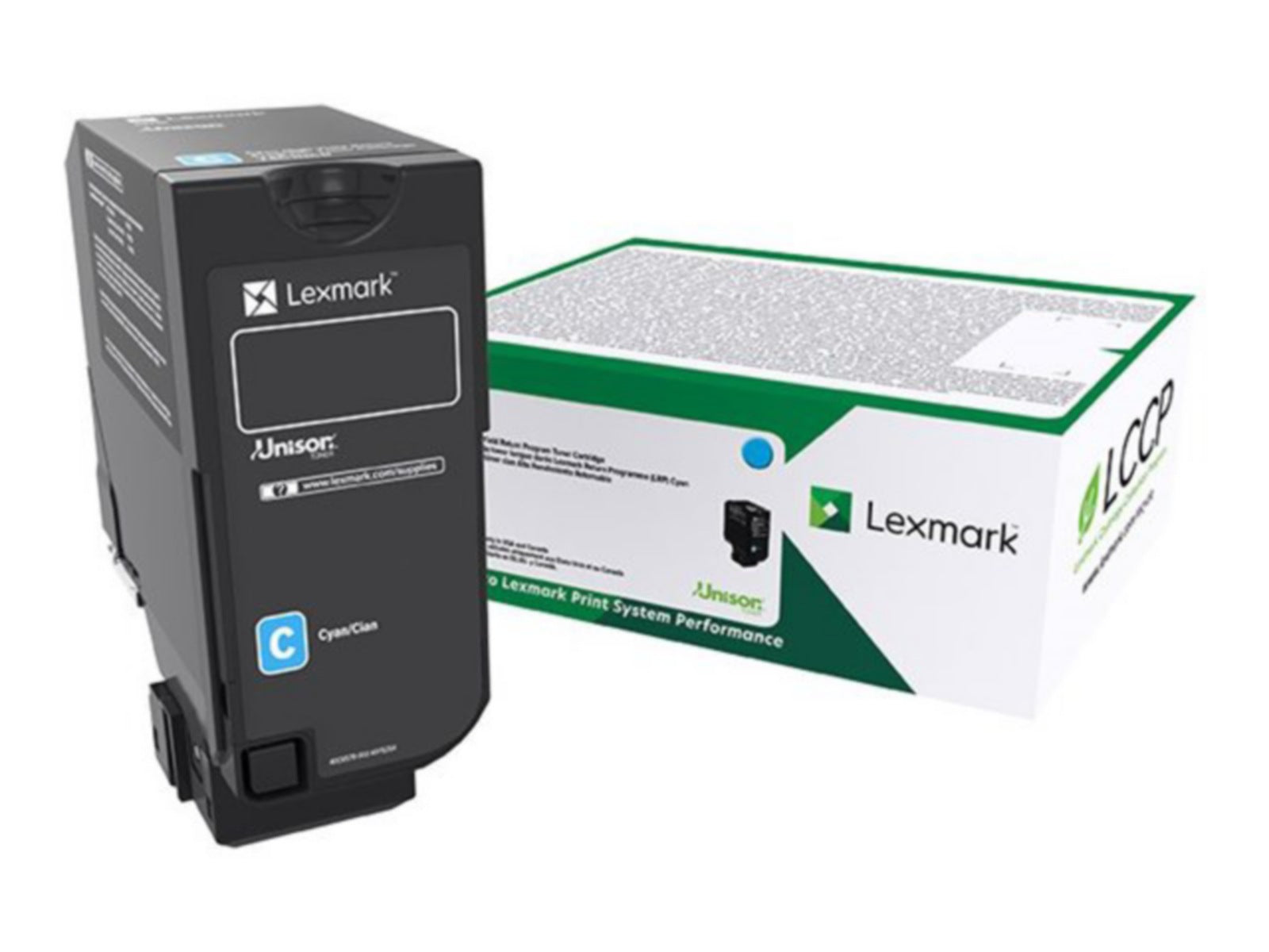 Tóner Lexmark 71C10C0 Cian - vista 1
