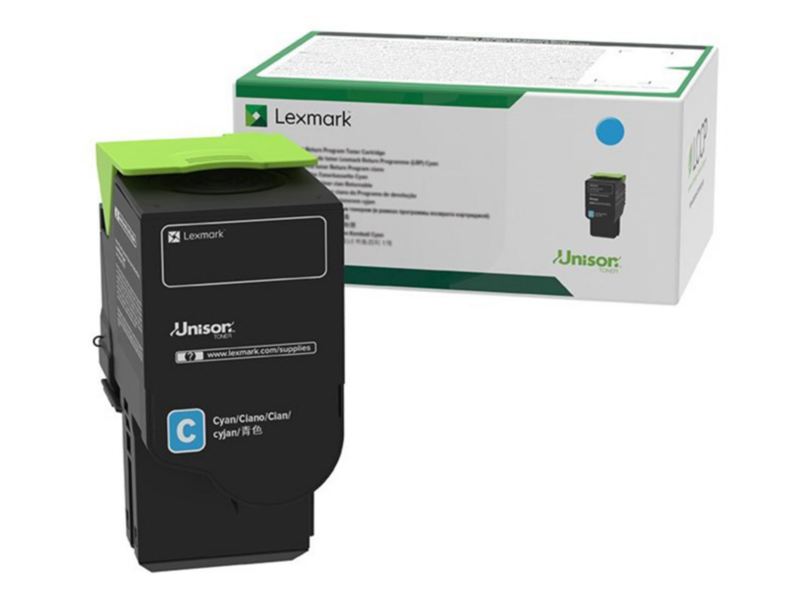 Tóner Lexmark 75M10C0 Cian - vista 1