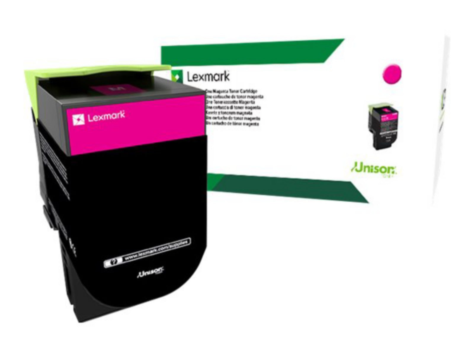 Tóner Lexmark 801XM Magenta Alto Rendimiento - vista 1