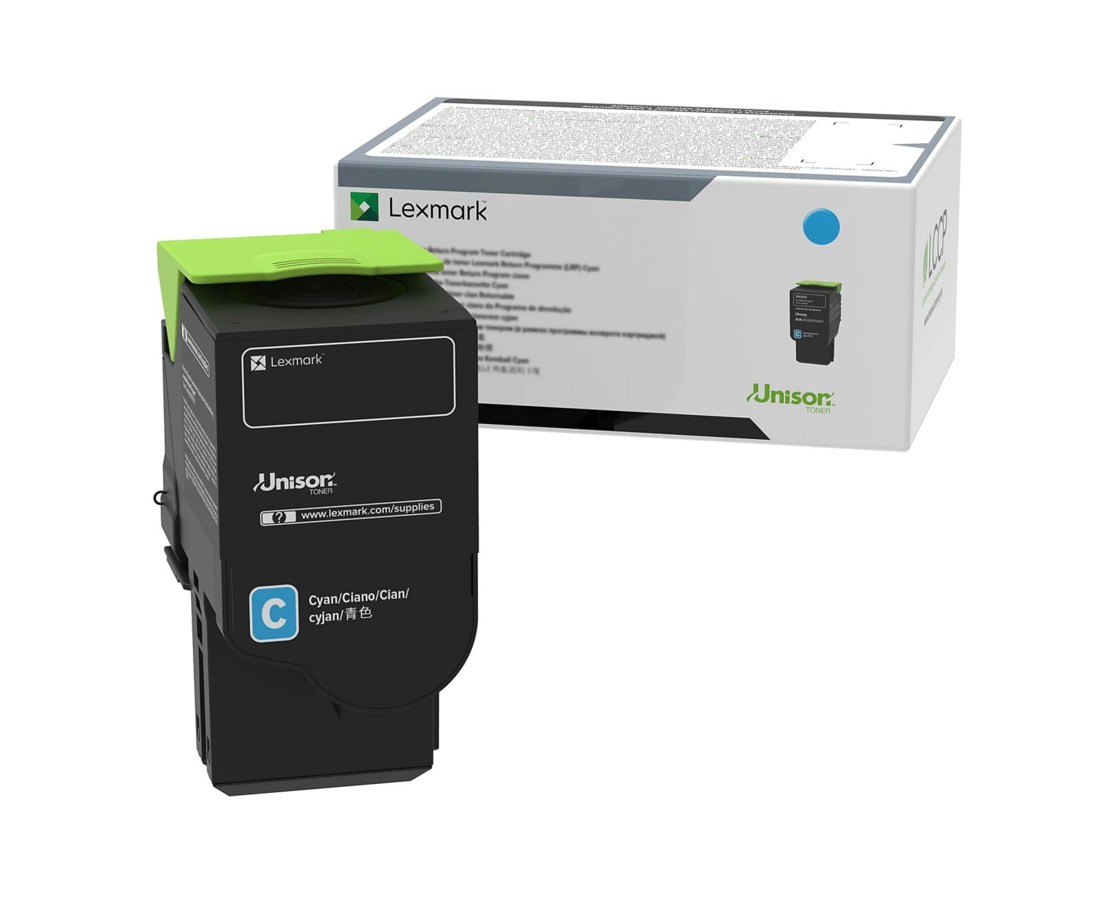 Tóner Lexmark C240X20 Cian Alto Rendimiento - vista 1