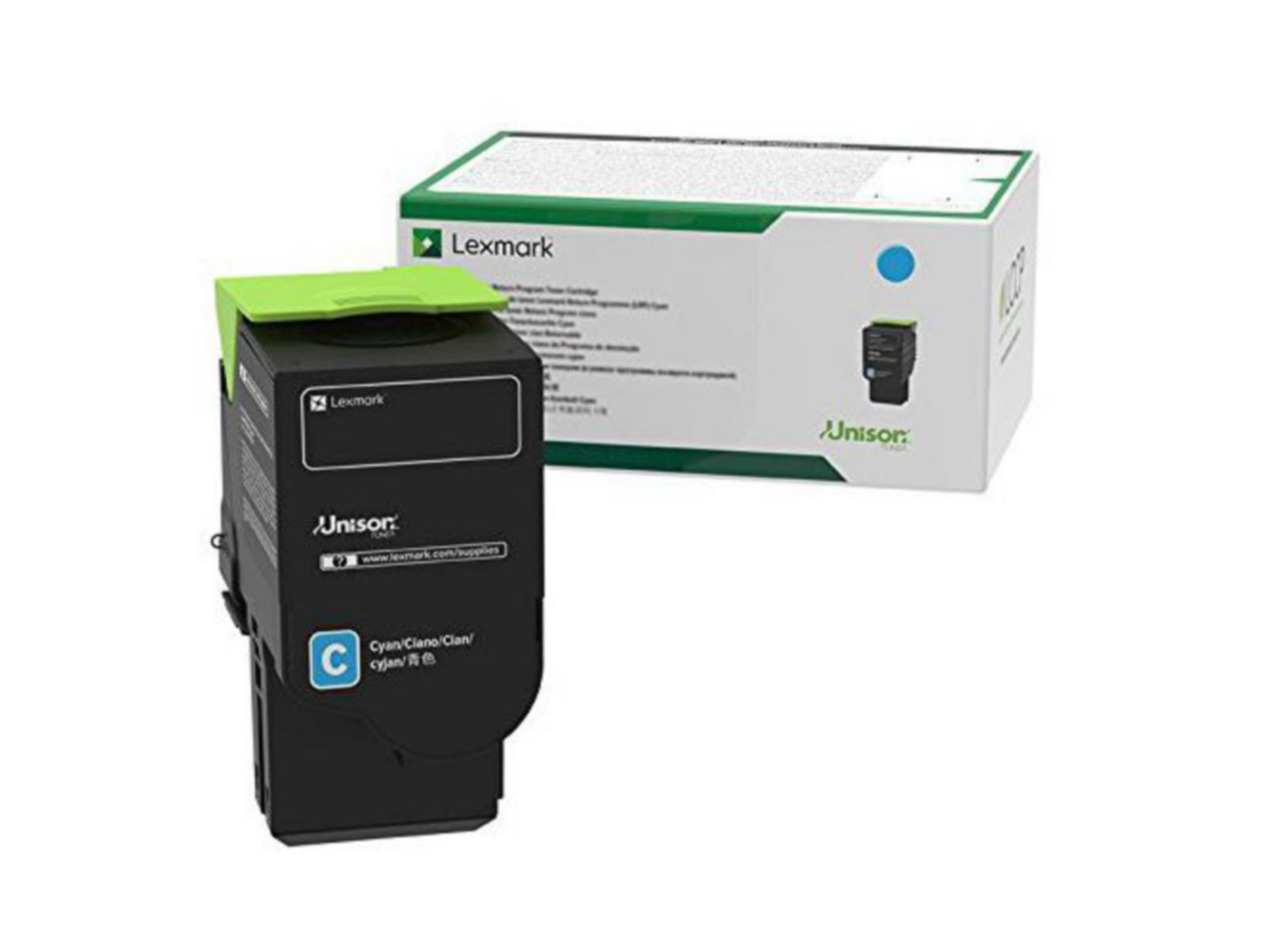 Tóner Lexmark C241XC0 Cian Alto Rendimiento - vista 1