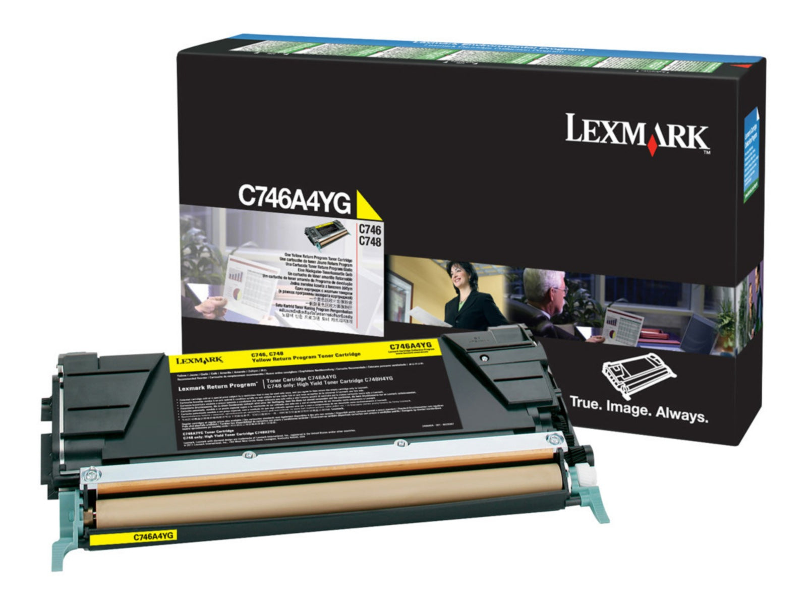 Tóner Lexmark C746A1YG Amarillo - vista 1