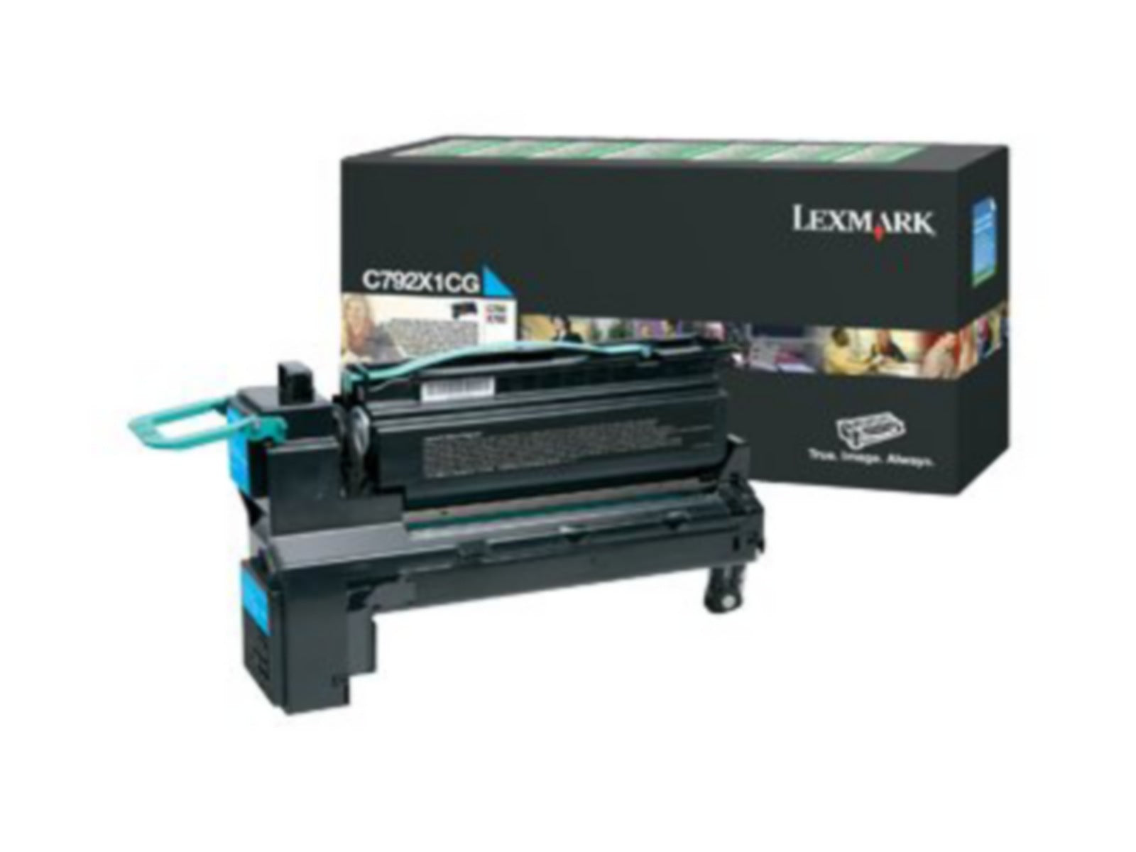 Tóner Lexmark C792X1CG Cian Alto Rendimiento - vista 2