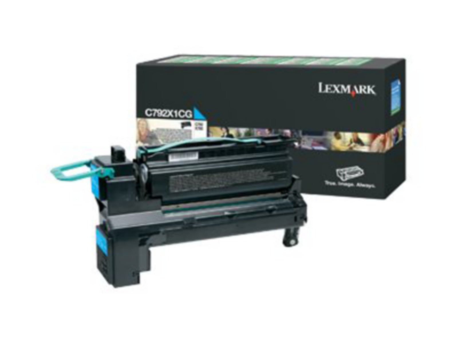 Tóner Lexmark C792X1CG Cian Alto Rendimiento - vista 4