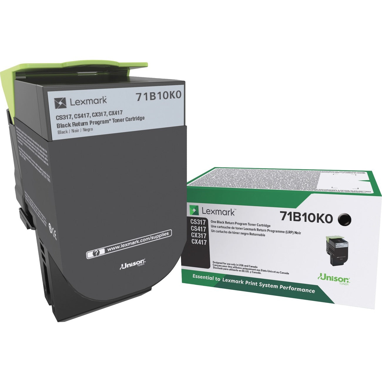 Tóner Lexmark CX317 Negro - vista 1