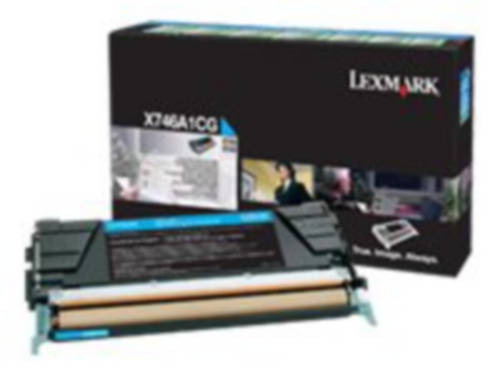 Tóner Lexmark X746A1CG Cian - vista 2