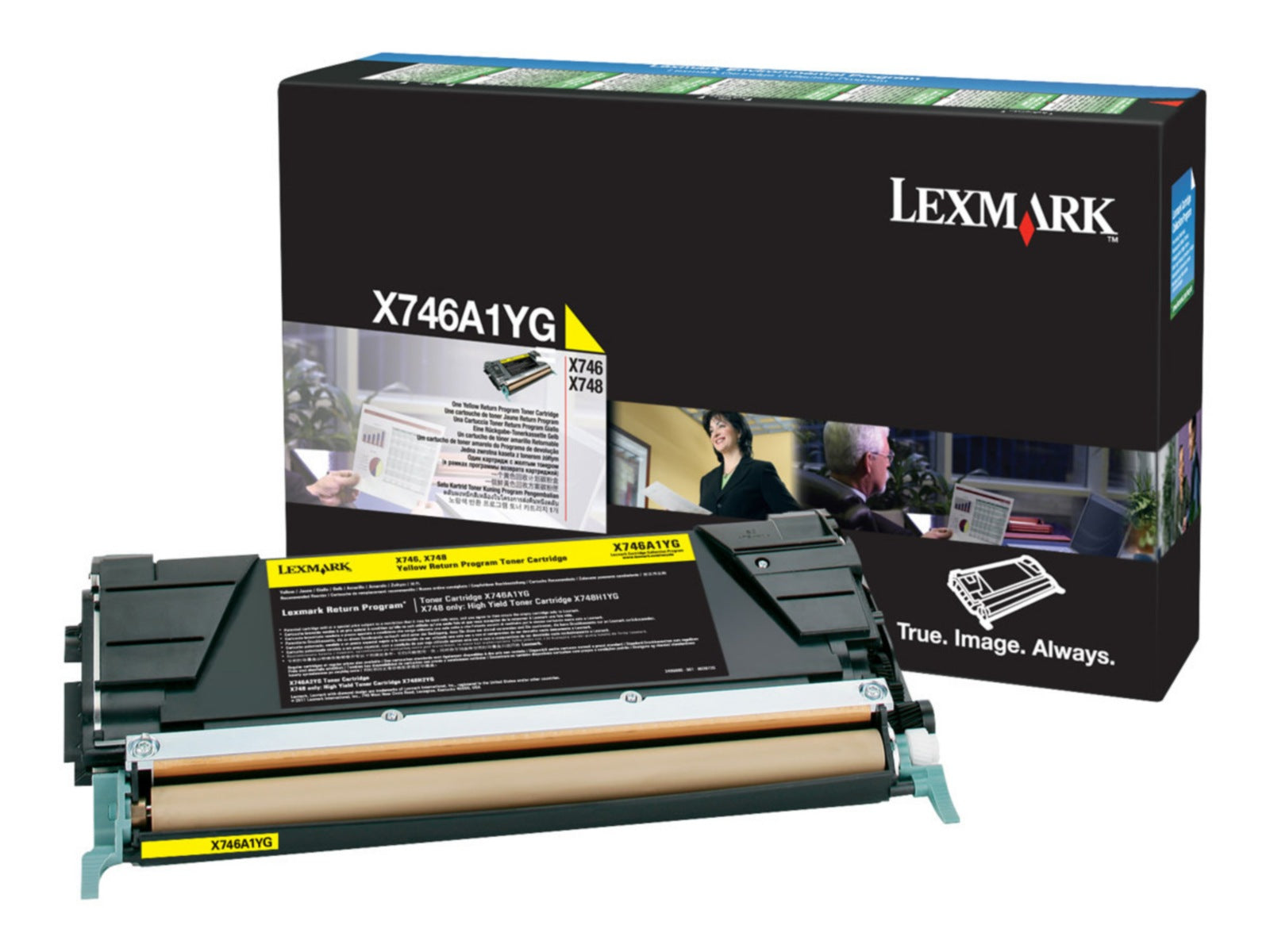 Tóner Lexmark X746A1YG Amarillo - vista 1