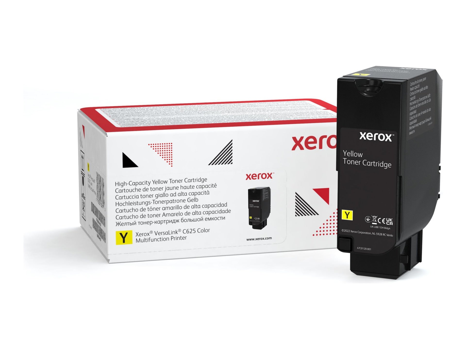 Tóner Xerox C625 Amarillo Alto Rendimiento - vista 1