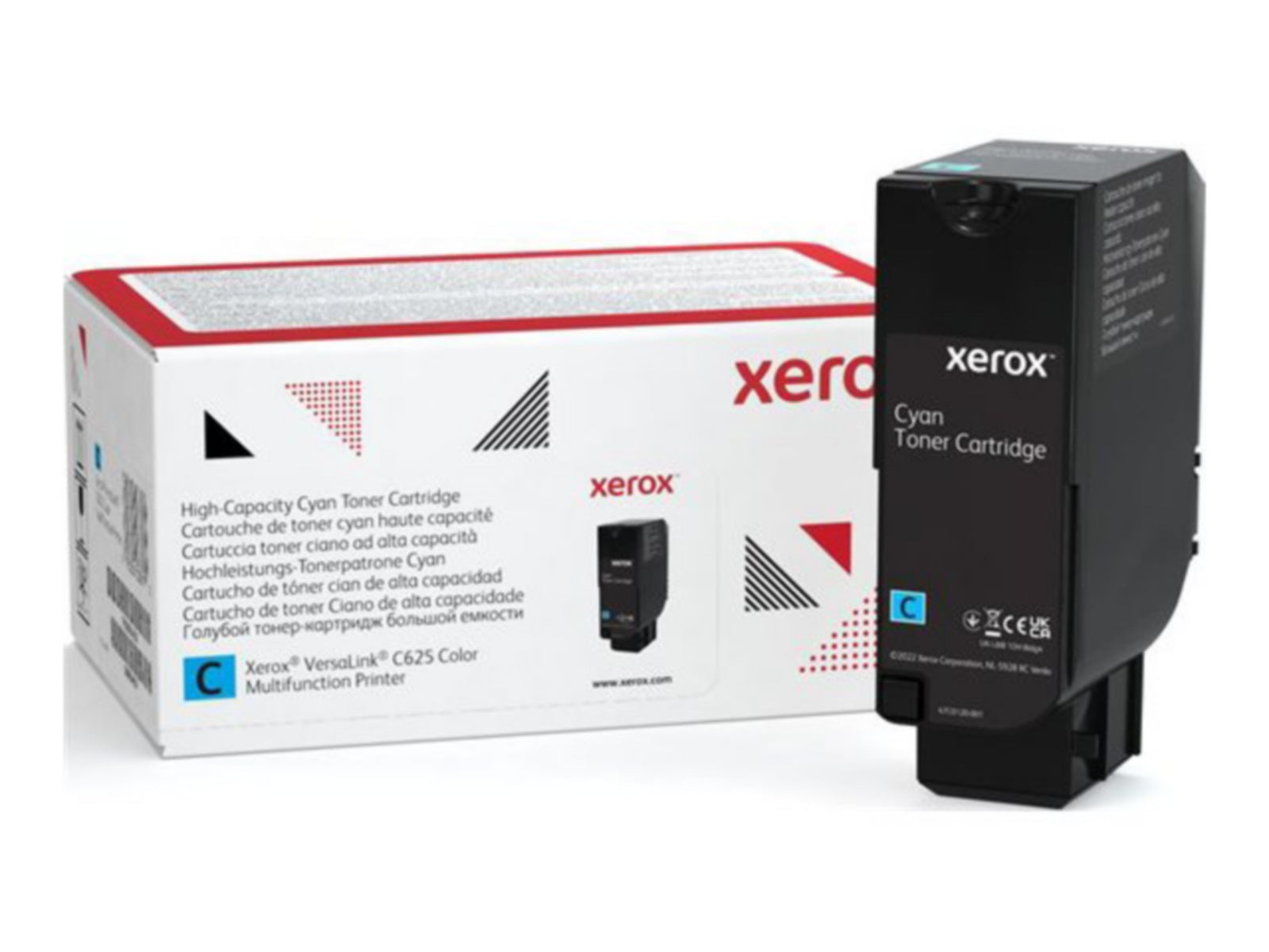 Tóner Xerox C625 Cian Alto Rendimiento - vista 2