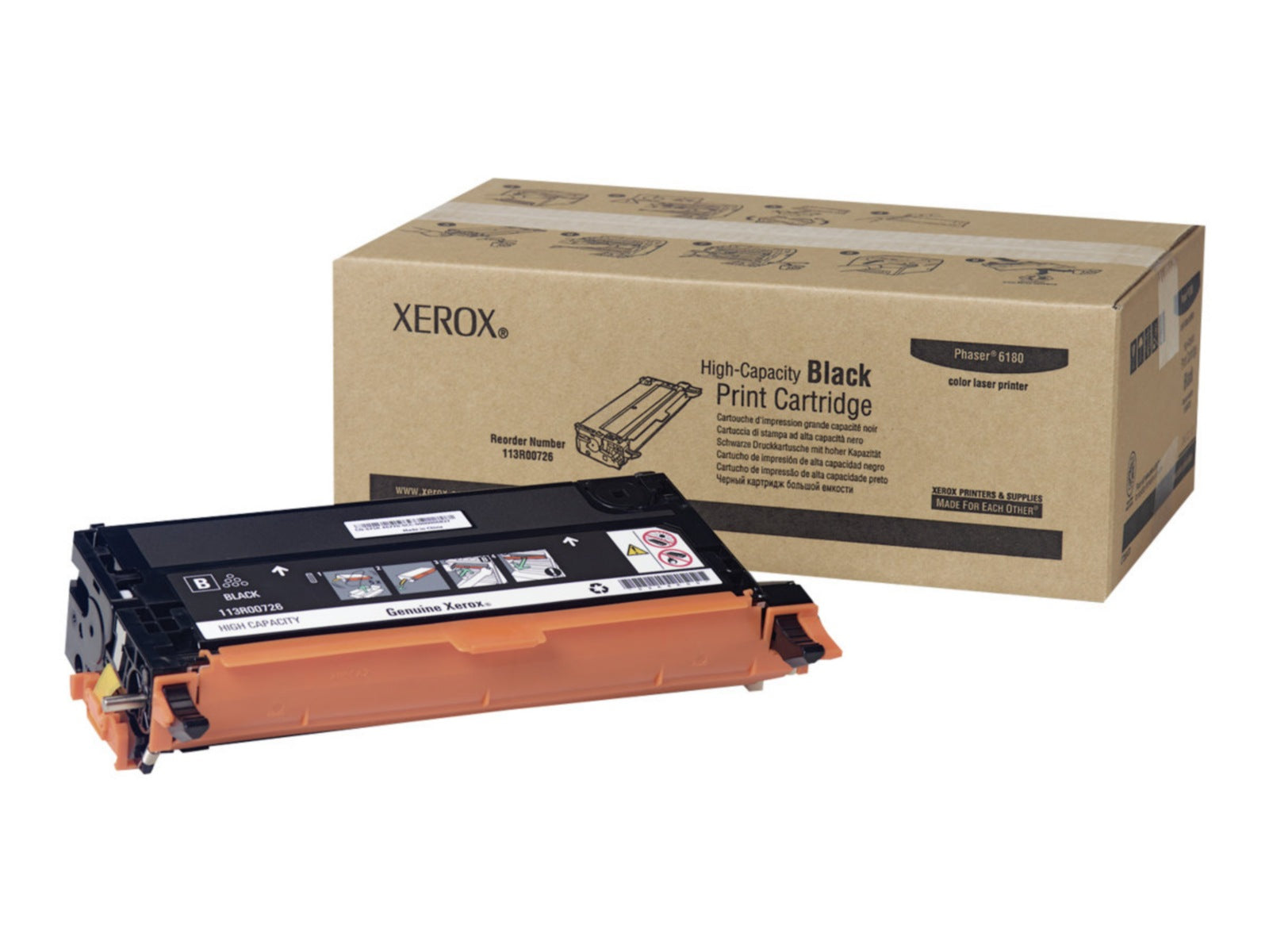 Tóner Xerox Phaser 6180MFP Negro Alto Rendimiento - vista 2