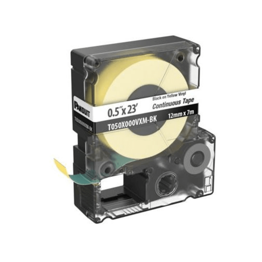 Casete de Etiquetas de Vinilo de Cinta Panduit T050X000VXM-BK 7 m Negro