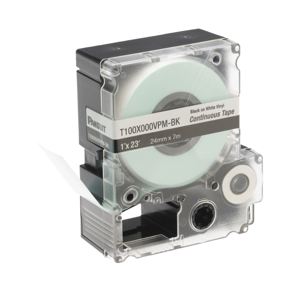 Casete de Etiquetas de Vinilo de Cinta Panduit T100X000VPM-BK 7.6 m Negro