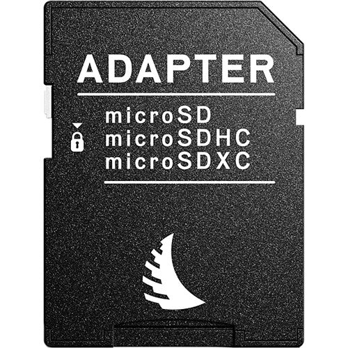 Tarjeta Angelbird 256GB AV Pro UHS-II microSDXC con SD Adapter - vista lateral