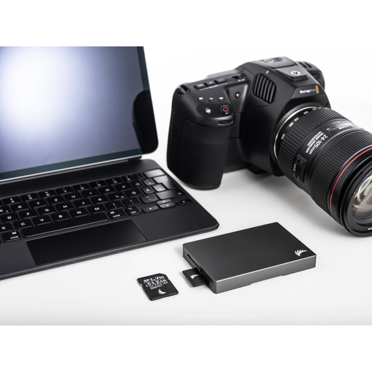 Tarjeta Angelbird 512GB AV Pro MK2 UHS-II SDXC (300 MB/s) - vista lateral
