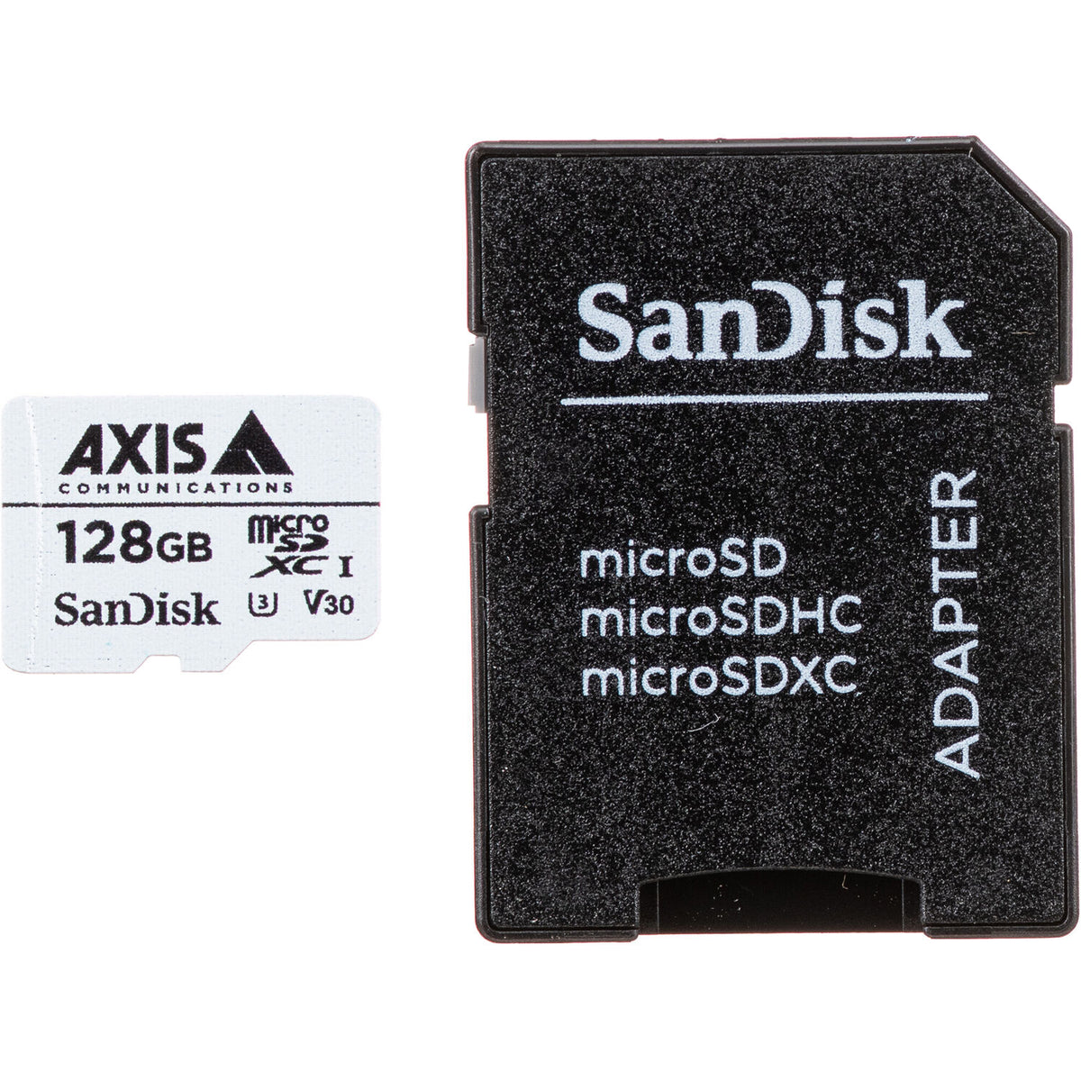 Tarjeta Axis Communications 128GB Surveillance UHS-I microSDXC con SD Adapter - vista principal