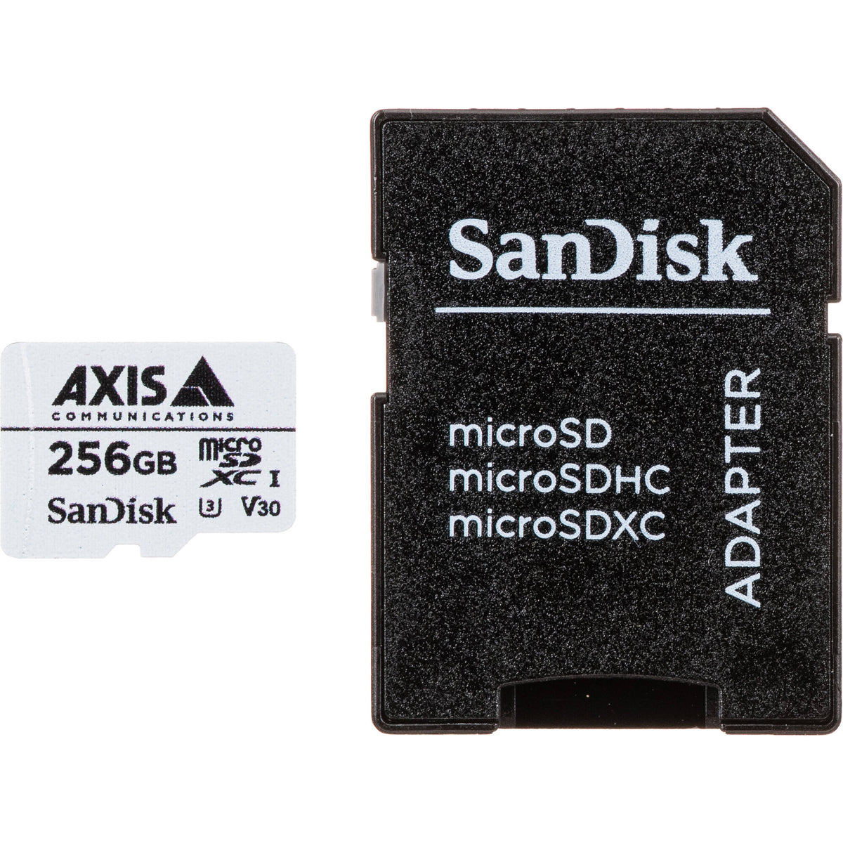 Tarjeta Axis Communications 256GB Surveillance UHS-I microSDXC con SD Adapter - vista principal