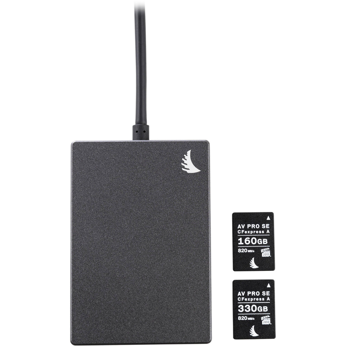 Tarjeta CFexpress Type A Angelbird 330GB AV PRO CFexpress 2.0 Type A SE - vista lateral