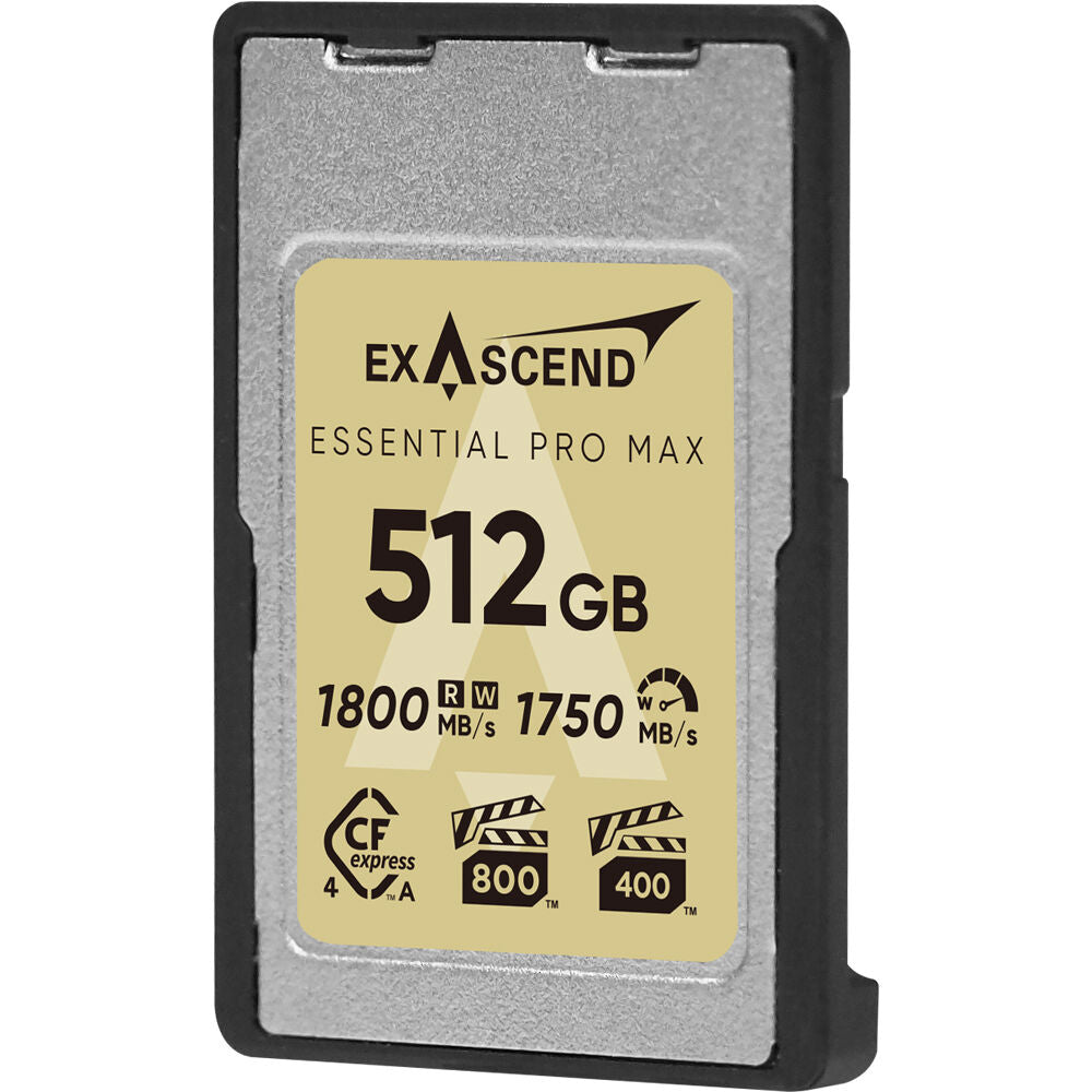 Tarjeta CFexpress Type A Exascend 512GB Essential Pro Max CFexpress 4.0 Type A - vista lateral
