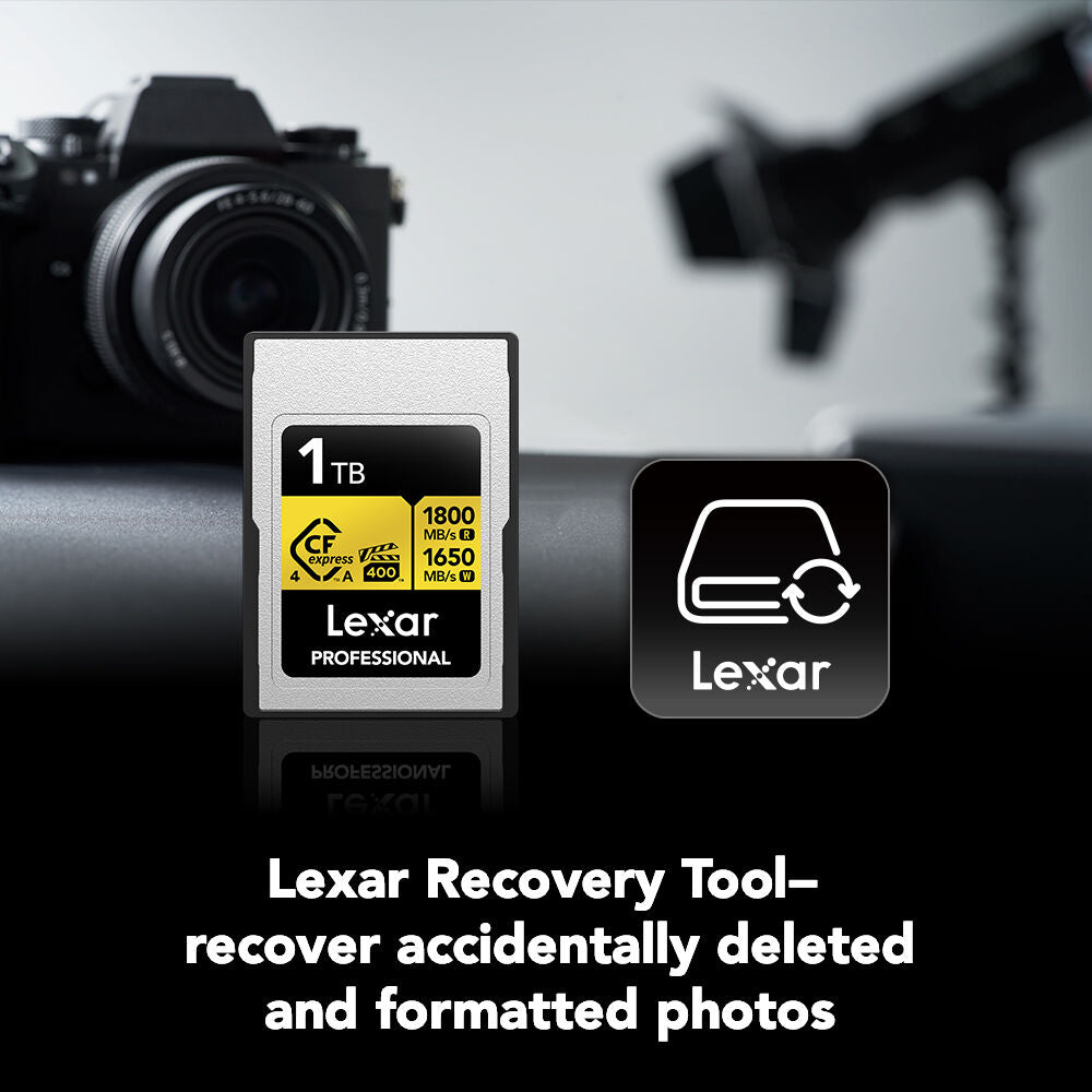 Tarjeta CFexpress Type A Lexar 1TB Professional GOLD CFexpress 4.0 Type A - contenido de la caja
