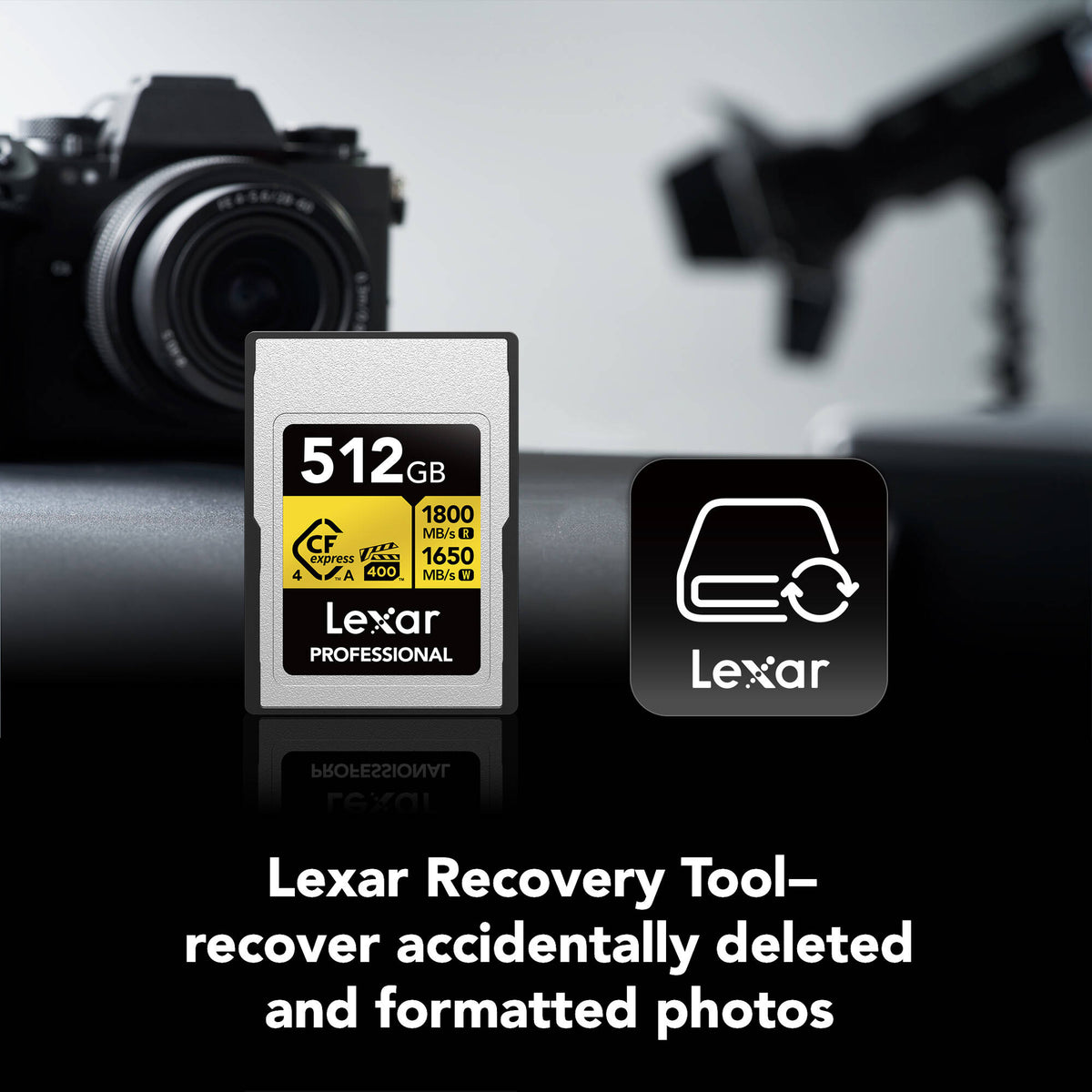 Tarjeta CFexpress Type A Lexar 512GB Professional GOLD CFexpress 4.0 Type A - contenido de la caja