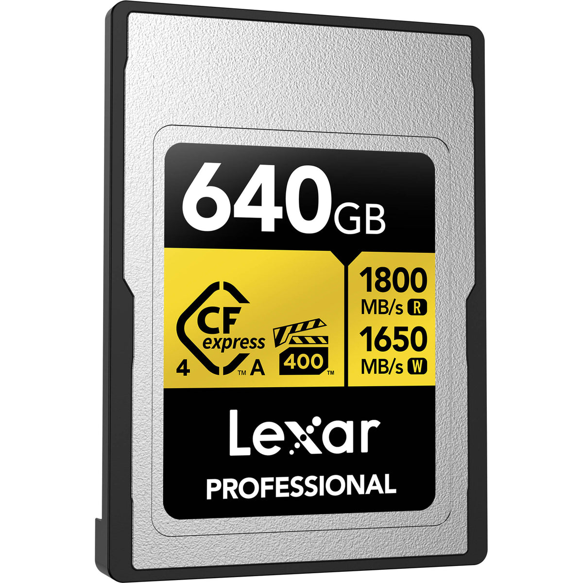 Tarjeta CFexpress Type A Lexar 640GB Professional GOLD CFexpress 4.0 Type A - en uso