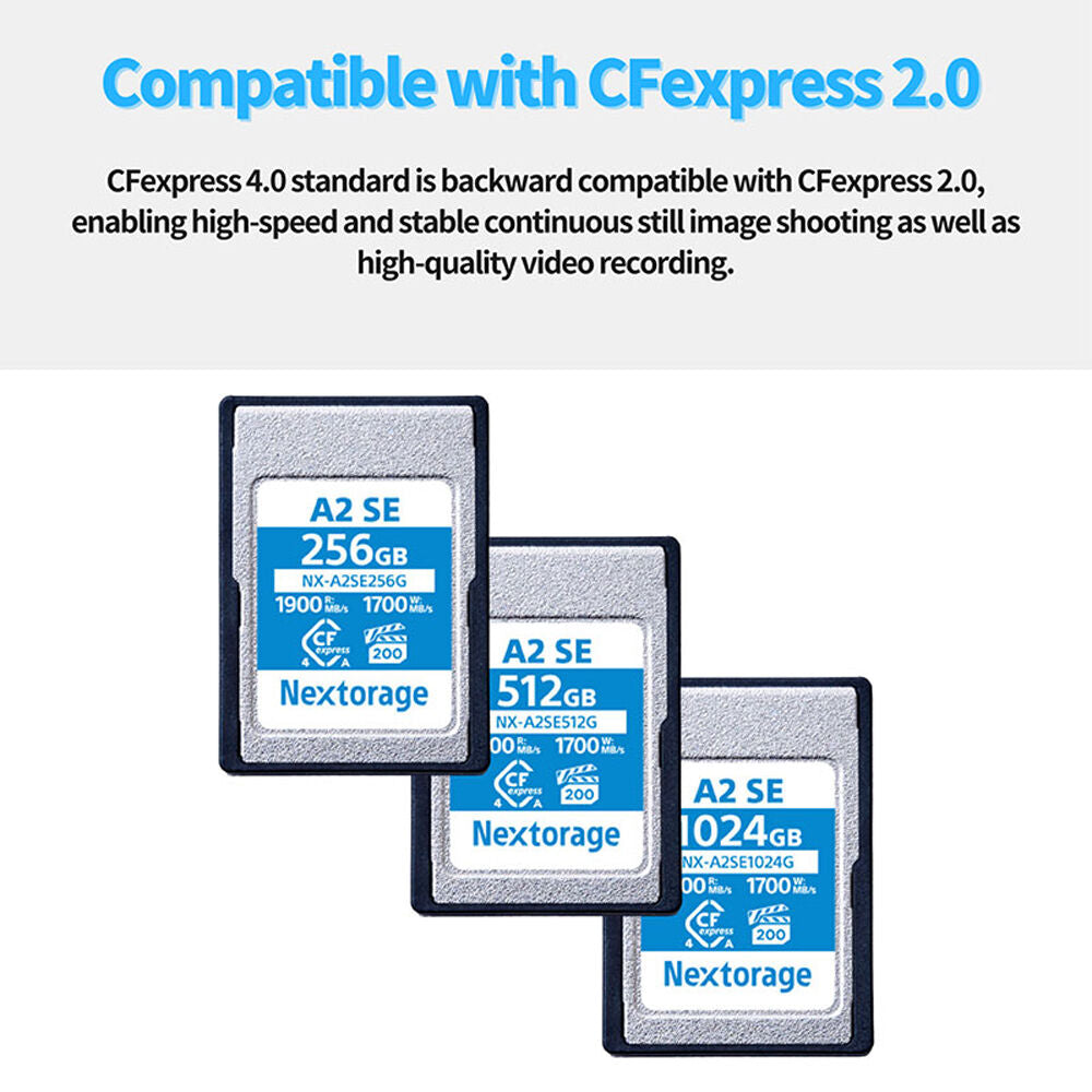 Tarjeta CFexpress Type A Nextorage 1TB NX-A2SE CFexpress 4.0 Type A - vista lateral