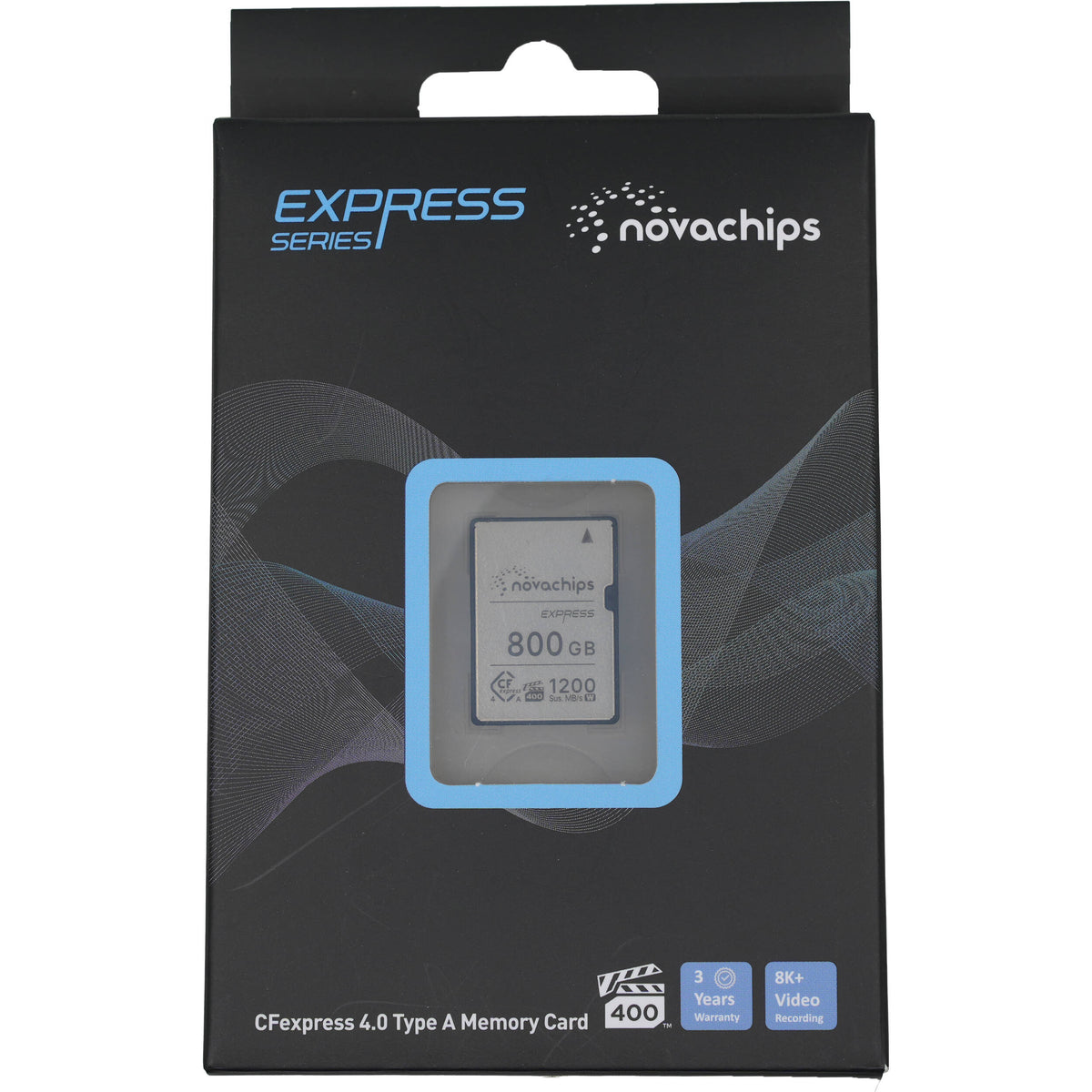Tarjeta CFexpress Type A Novachips 800GB Express Serie CFexpress 4.0 Type A - vista frontal