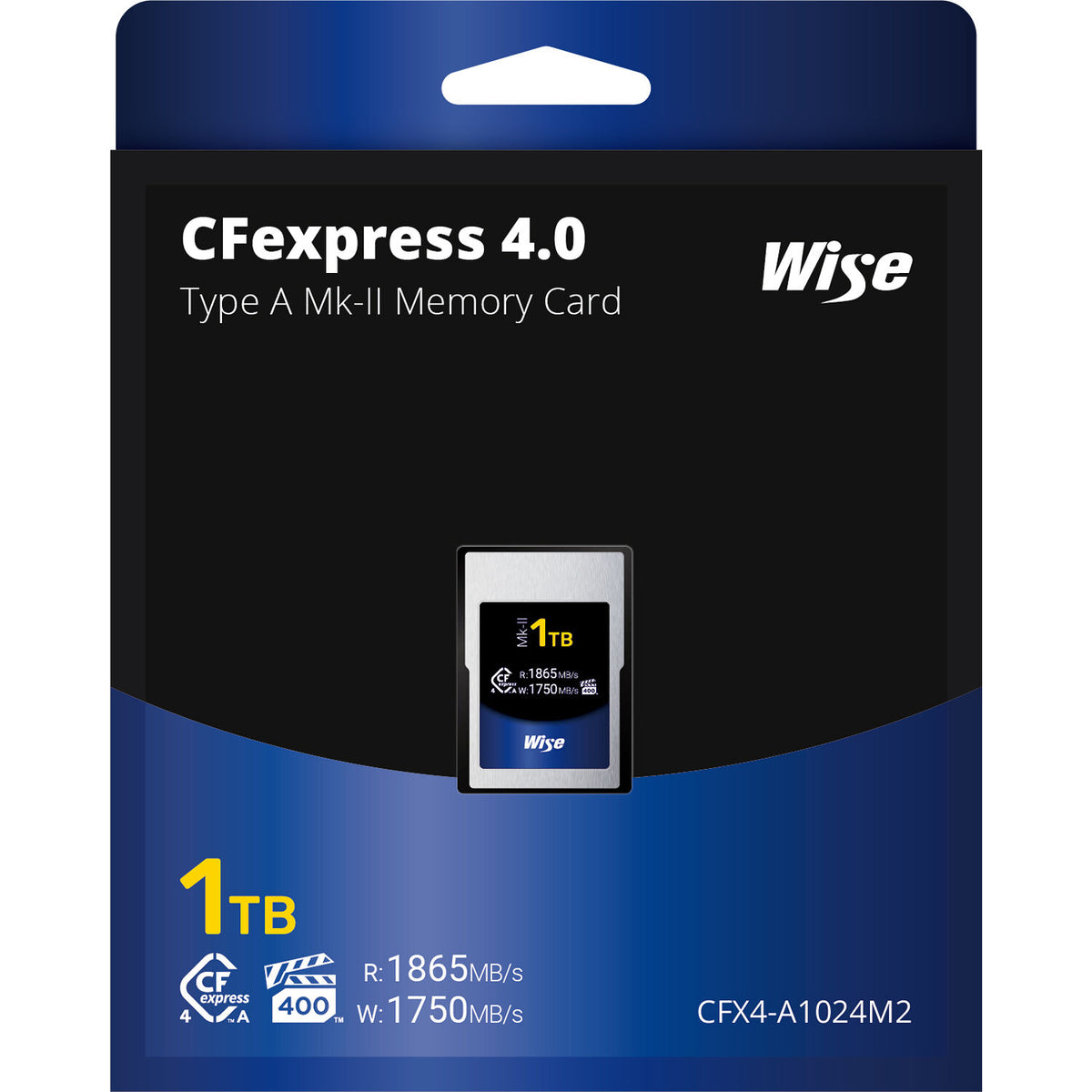 Tarjeta CFexpress Type A Wise Advanced 1TB CFexpress 4.0 Type A - vista frontal