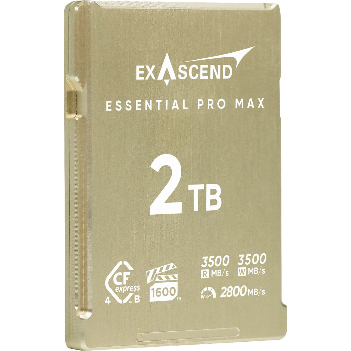 Tarjeta CFexpress Type B Exascend 2TB Essential Pro Max CFexpress 4.0 Type B - vista trasera