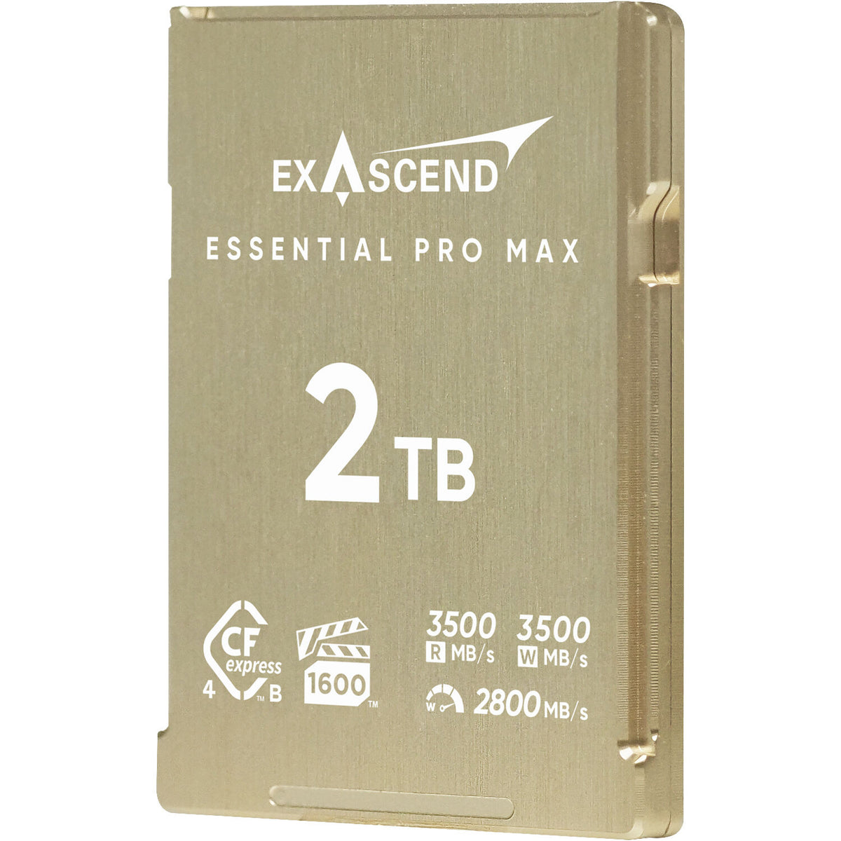 Tarjeta CFexpress Type B Exascend 2TB Essential Pro Max CFexpress 4.0 Type B - vista lateral