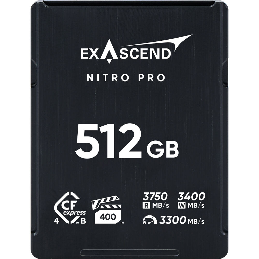 Tarjeta CFexpress Type B Exascend 512GB Nitro Pro CFexpress 4.0 Type B - vista principal