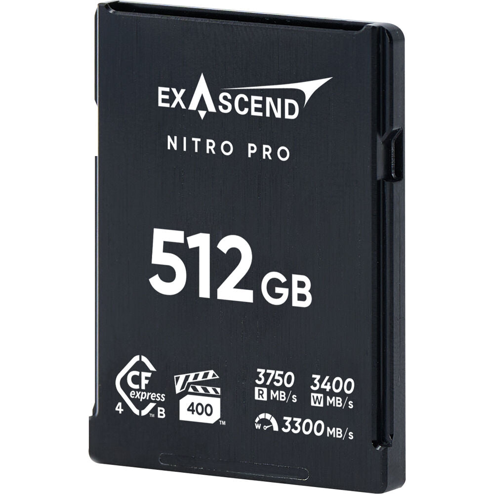 Tarjeta CFexpress Type B Exascend 512GB Nitro Pro CFexpress 4.0 Type B - vista trasera