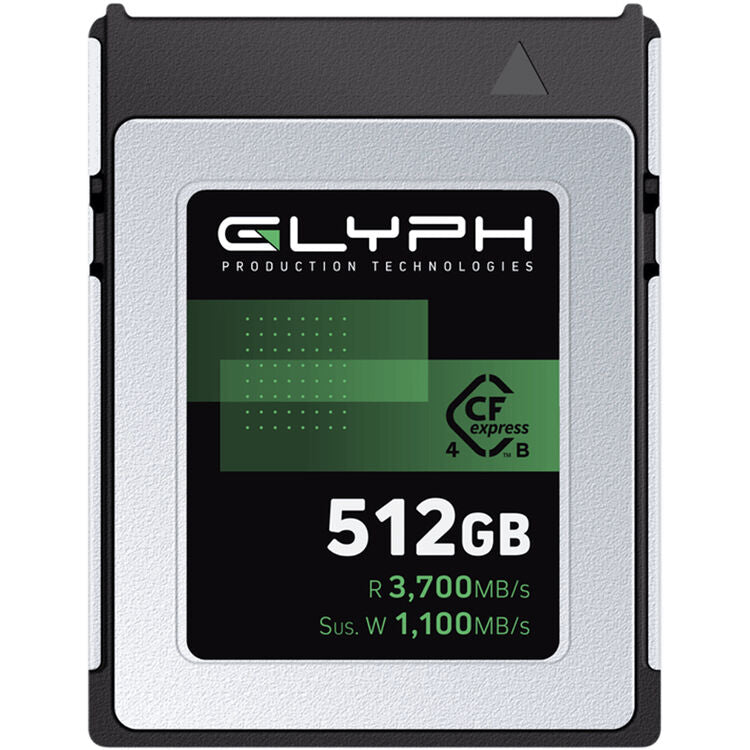 Tarjeta CFexpress Type B Glyph Technologies 512GB Capture+ CFexpress 4.0 Type B - vista principal