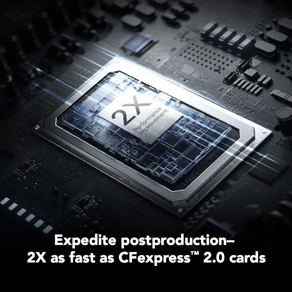 Tarjeta CFexpress Type B Lexar 256GB Professional DIAMOND CFexpress 4.0 Type B - vista lateral
