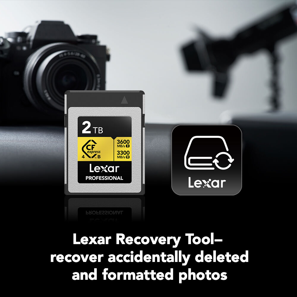 Tarjeta CFexpress Type B Lexar 2TB Professional GOLD CFexpress 4.0 Type B - contenido de la caja