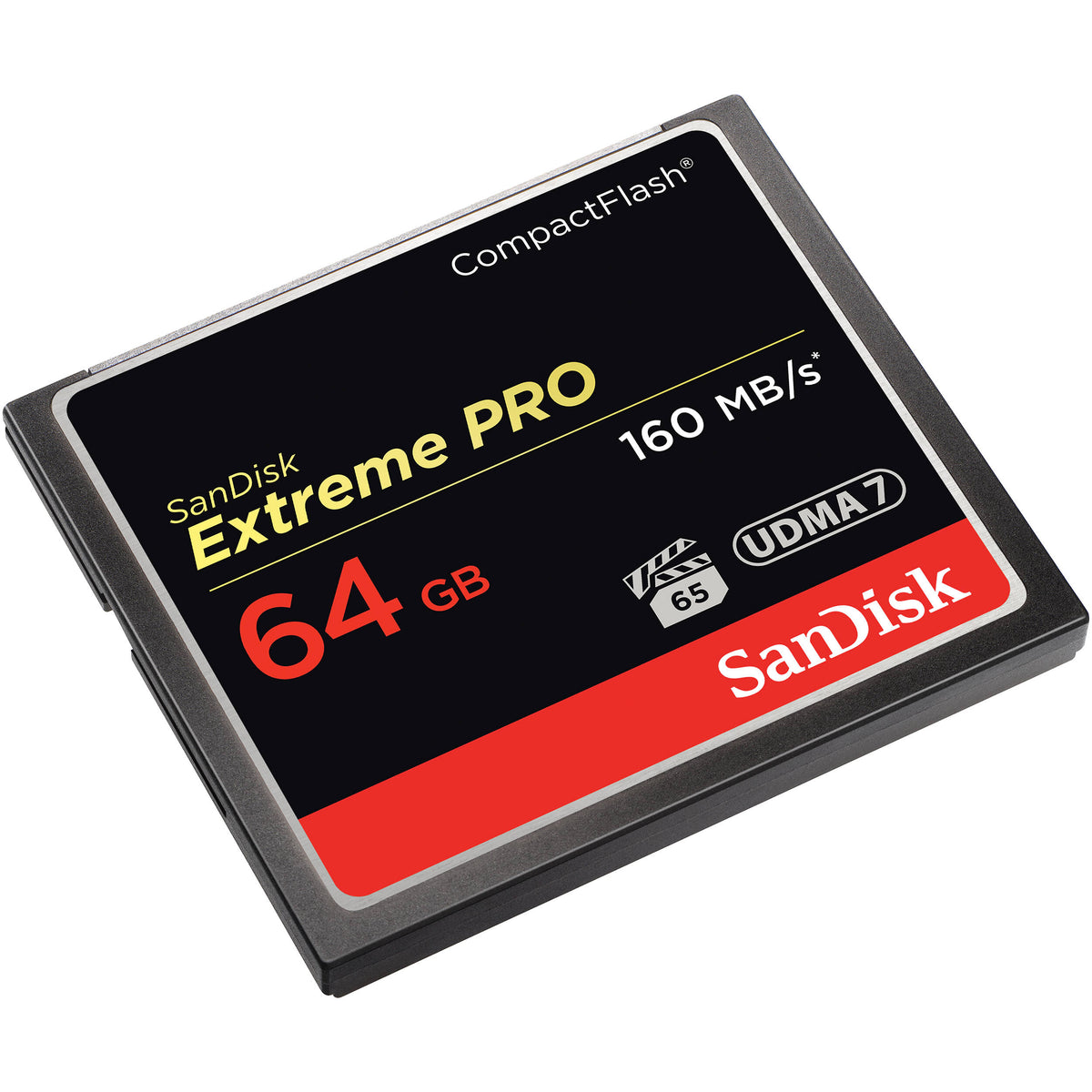 Tarjeta de memoria SanDisk 64GB Extreme Pro CompactFlash (3-Pack) - vista trasera