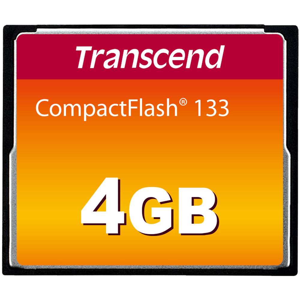 Tarjeta de memoria Transcend 4GB 133 UDMA 4 CompactFlash - vista principal