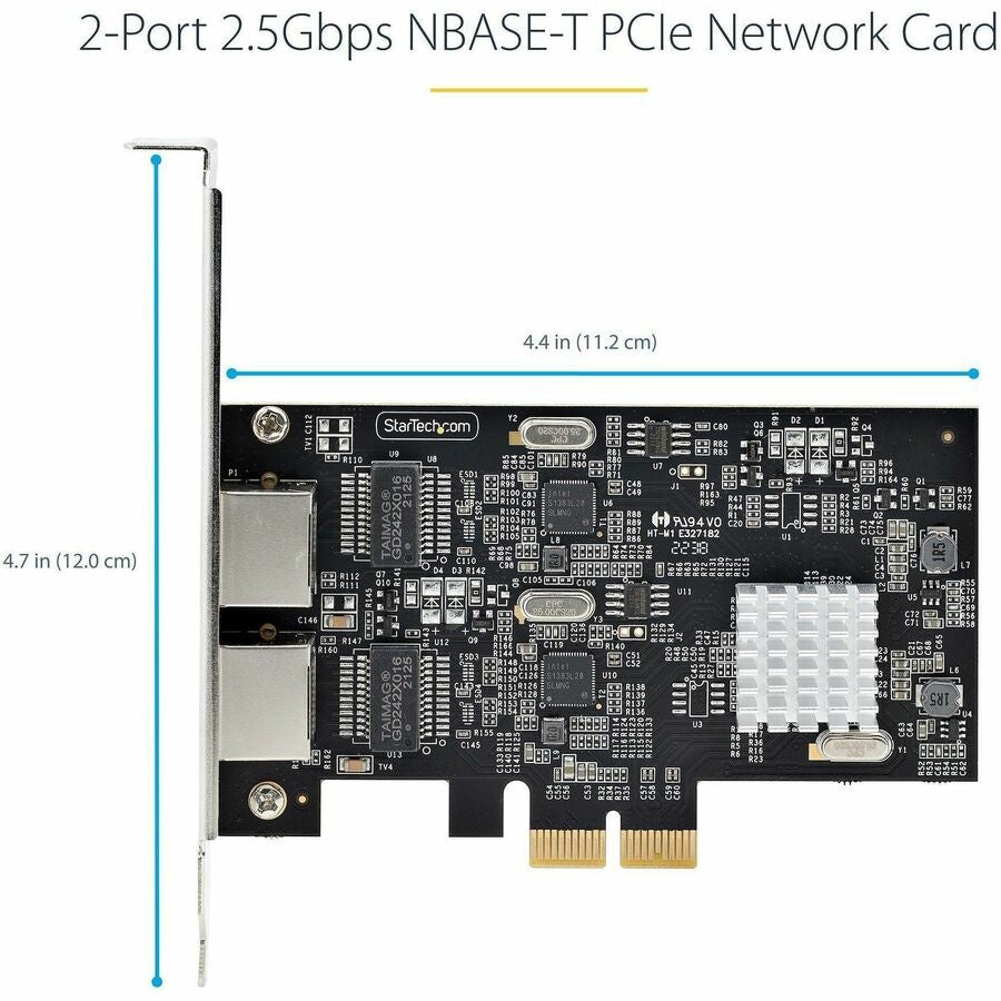Tarjeta de Red StarTech.com StarTech 2-Port 2.5Gbps PCIe Network Card - vista 5