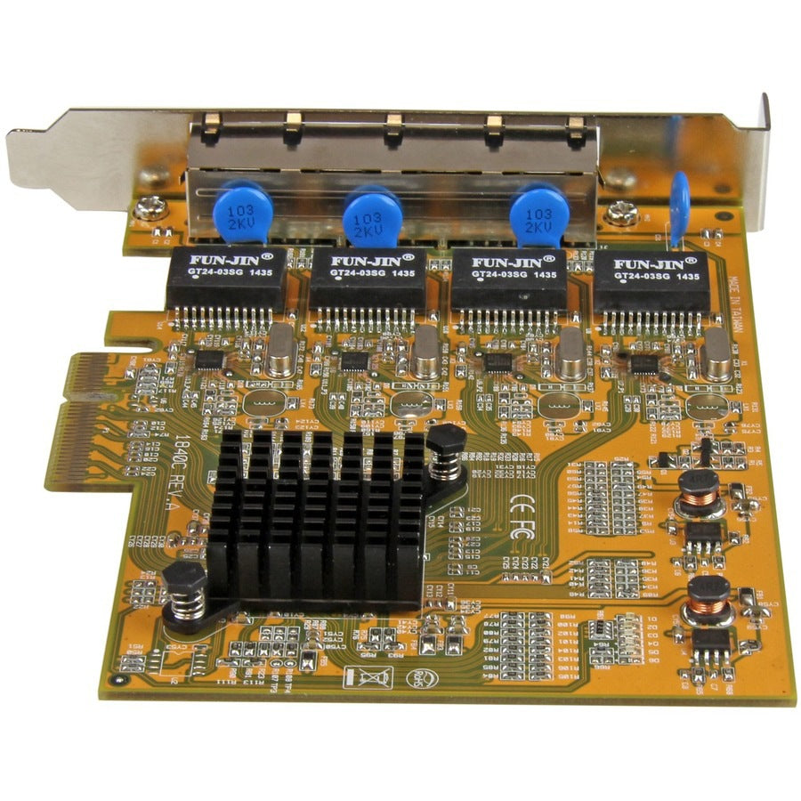 Tarjeta de Red StarTech.com StarTech 4 Port PCIe Network Card - vista 5