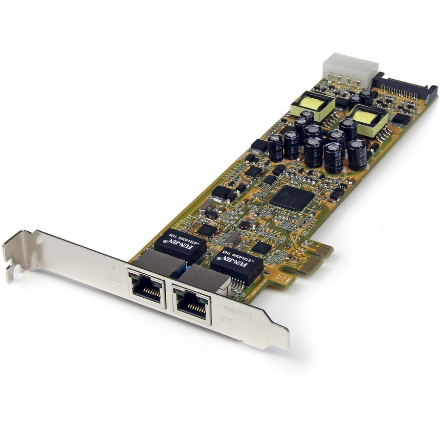 Tarjeta de Red StarTech.com StarTech Dual Port PCI Express Gigabit Ethernet Network Card Adapter - vista 1