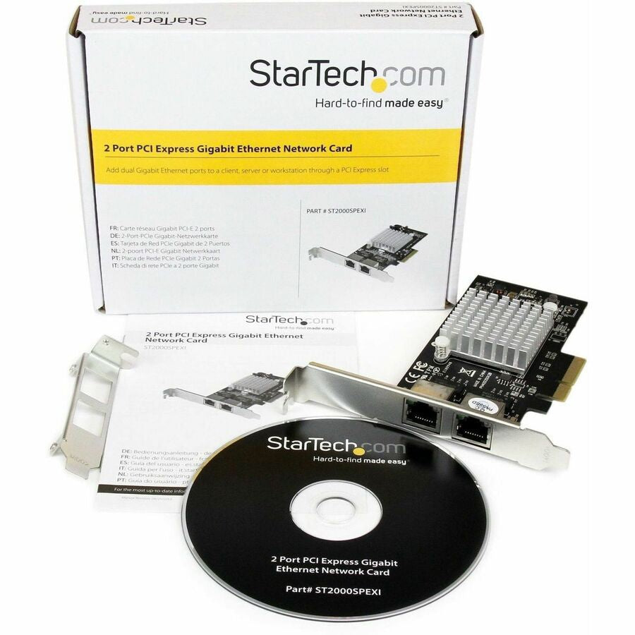 Tarjeta de Red StarTech.com StarTech Dual Port PCI Express (PCIe x4) Gigabit Ethernet Server Adapter Network C - vista 4