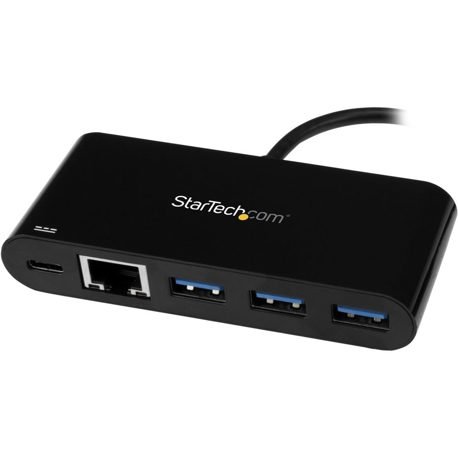 Tarjeta de Red StarTech.com StarTech USB C to Gigabit Ethernet Adapter NIC w/ Hub & Power Delivery - vista 2