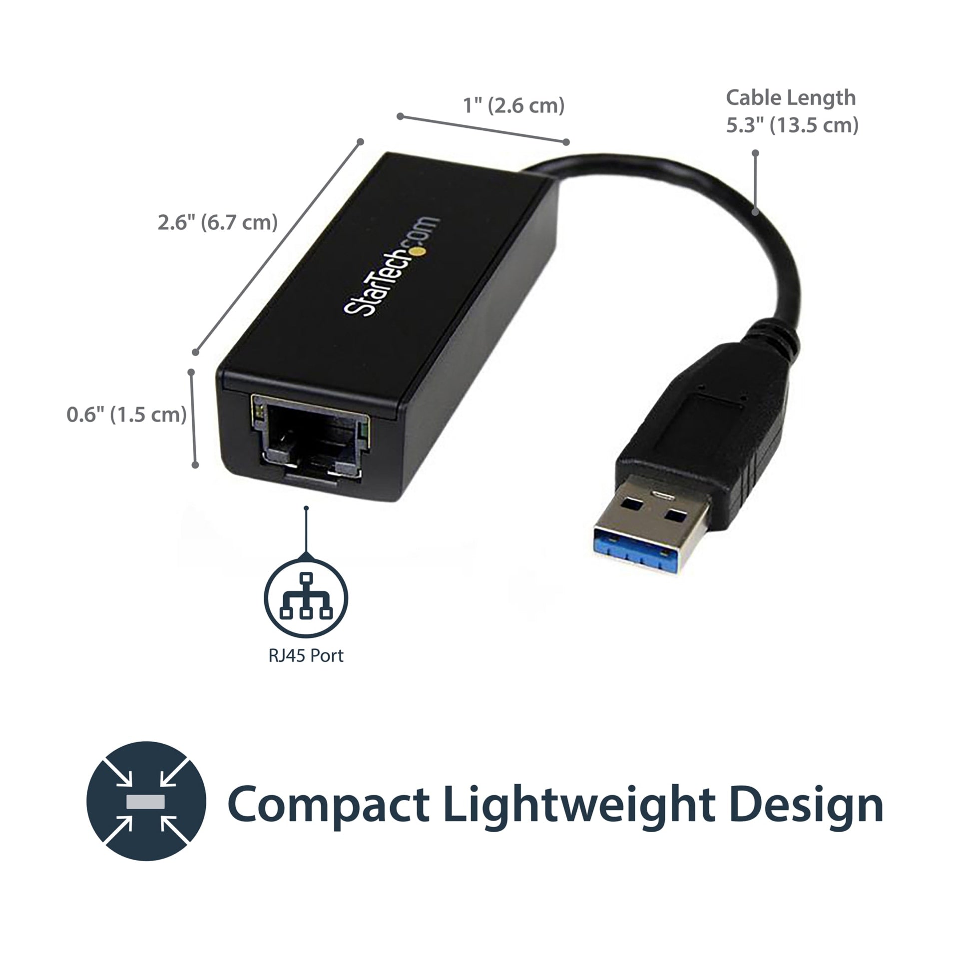 Tarjeta de Red StarTech.com StarTech USB to Ethernet Adapter - vista 2