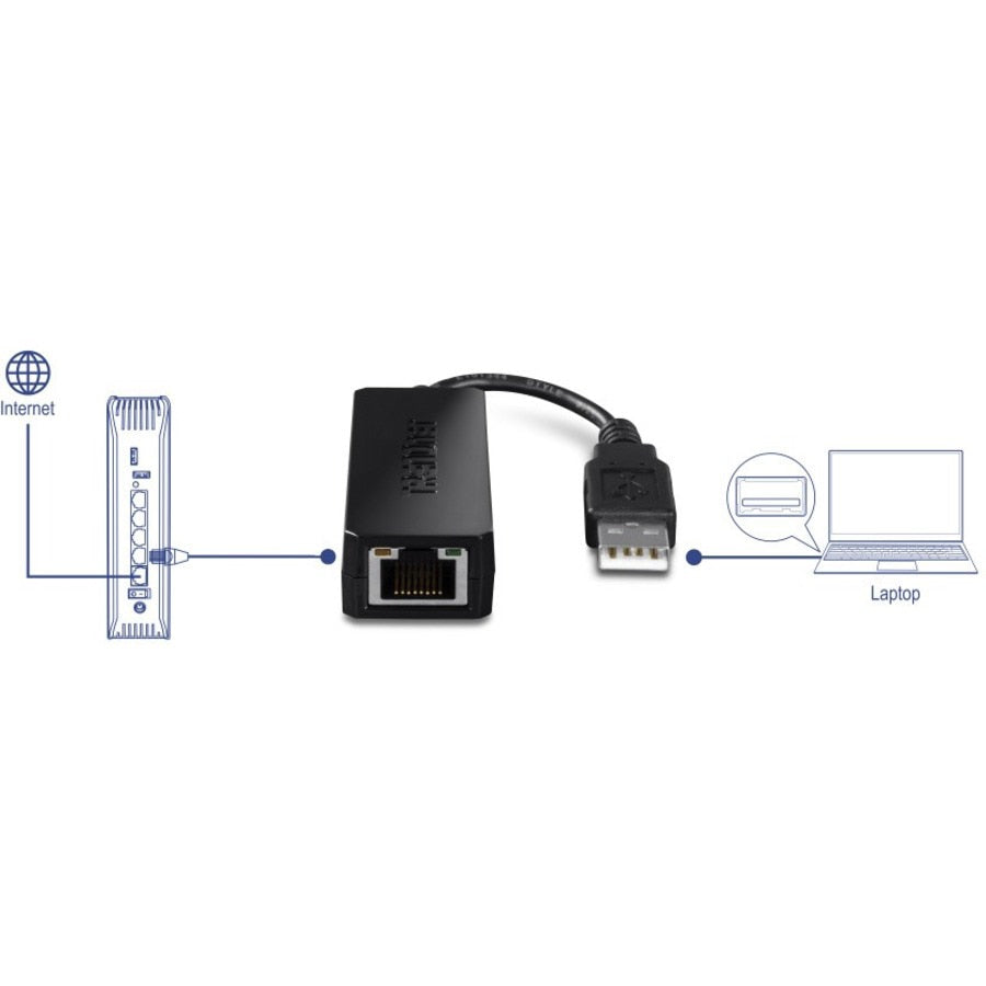 Tarjeta de Red TRENDnet USB 2.0 to Fast Ethernet Adapter - vista 4