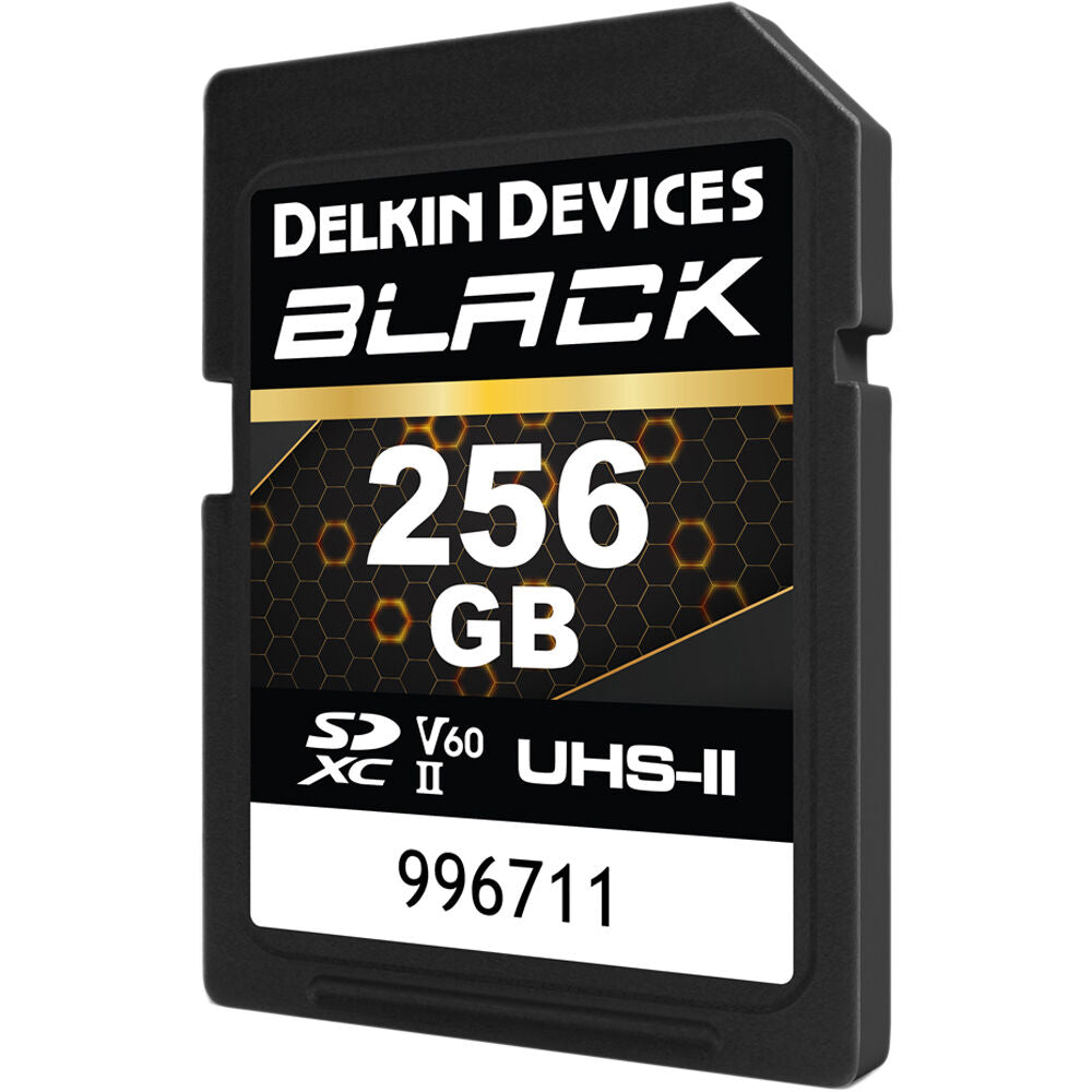 Tarjeta Delkin Devices 256GB BLACK UHS-II SDXC - vista trasera