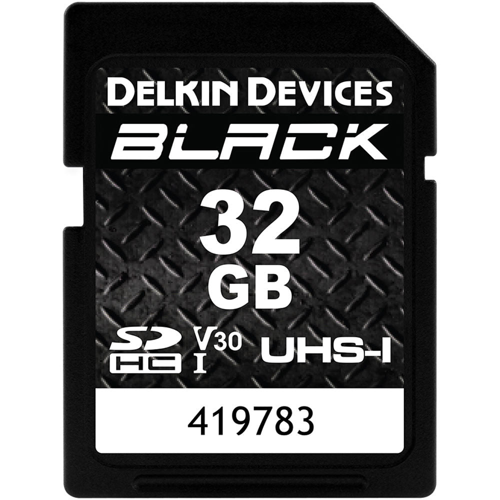 Tarjeta Delkin Devices 32GB BLACK UHS-I SDHC - vista principal