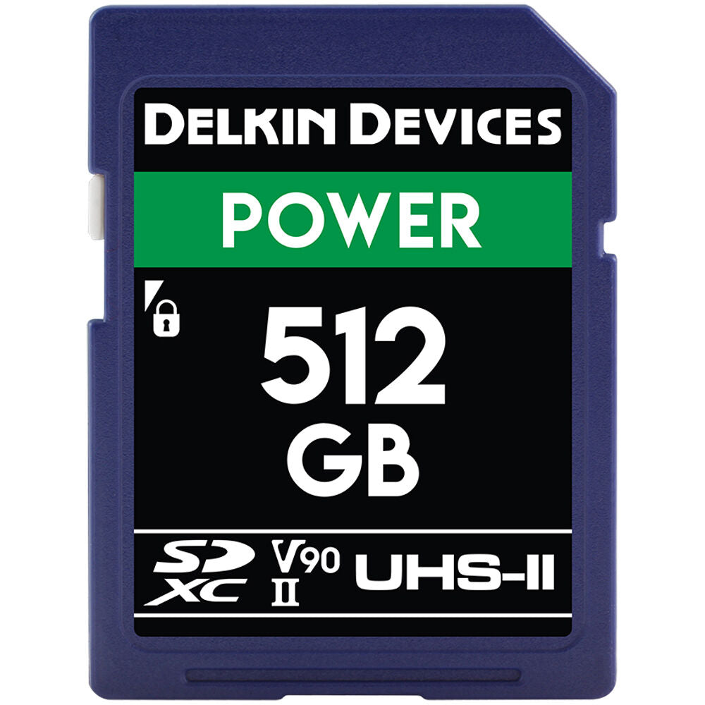 Tarjeta Delkin Devices 512GB POWER UHS-II SDXC - vista principal