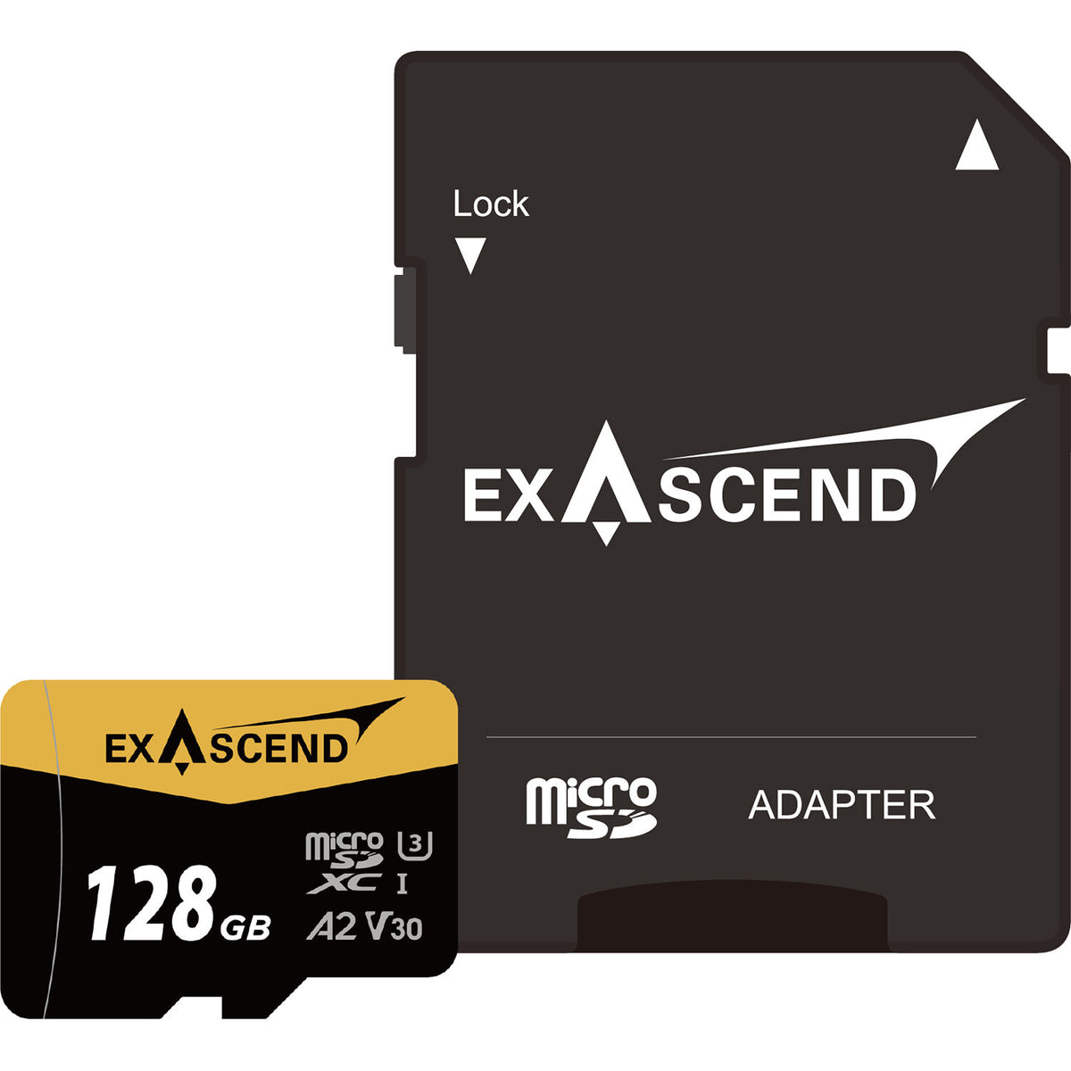 Tarjeta Exascend 128GB Catalyst UHS-I microSDXC con SD Adapter - vista principal