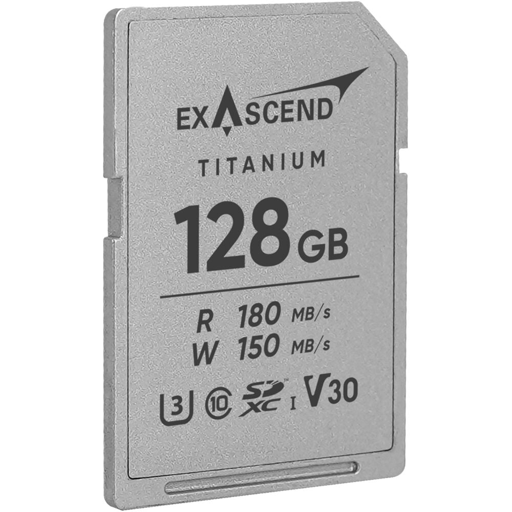 Tarjeta Exascend 128GB Titanium UHS-I SDXC - vista trasera