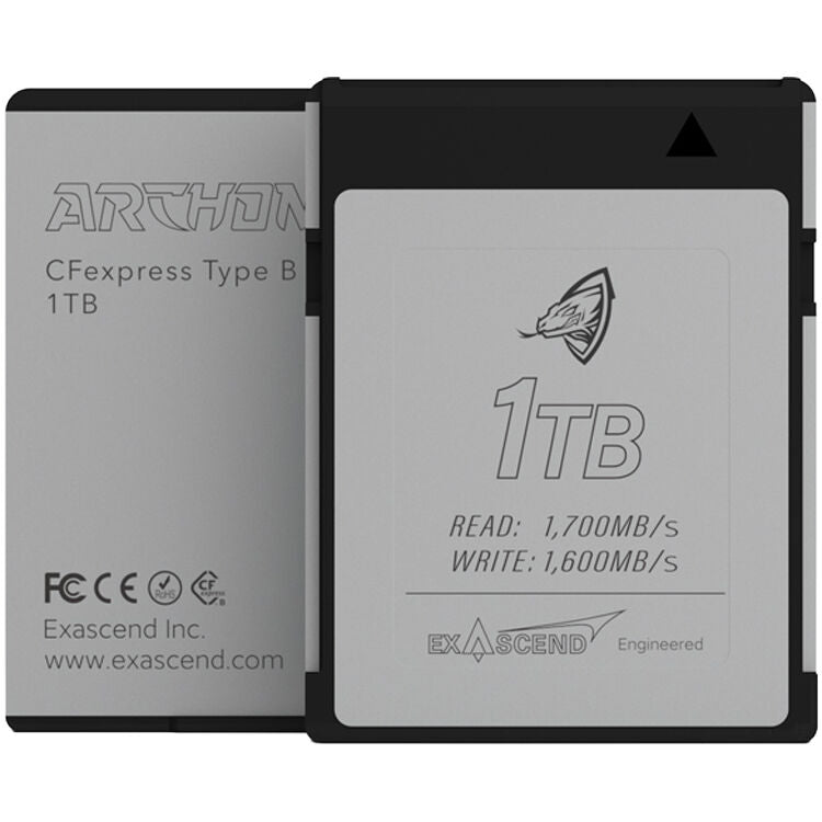 Tarjeta Exascend 1TB Archon CFexpress Type B - vista frontal